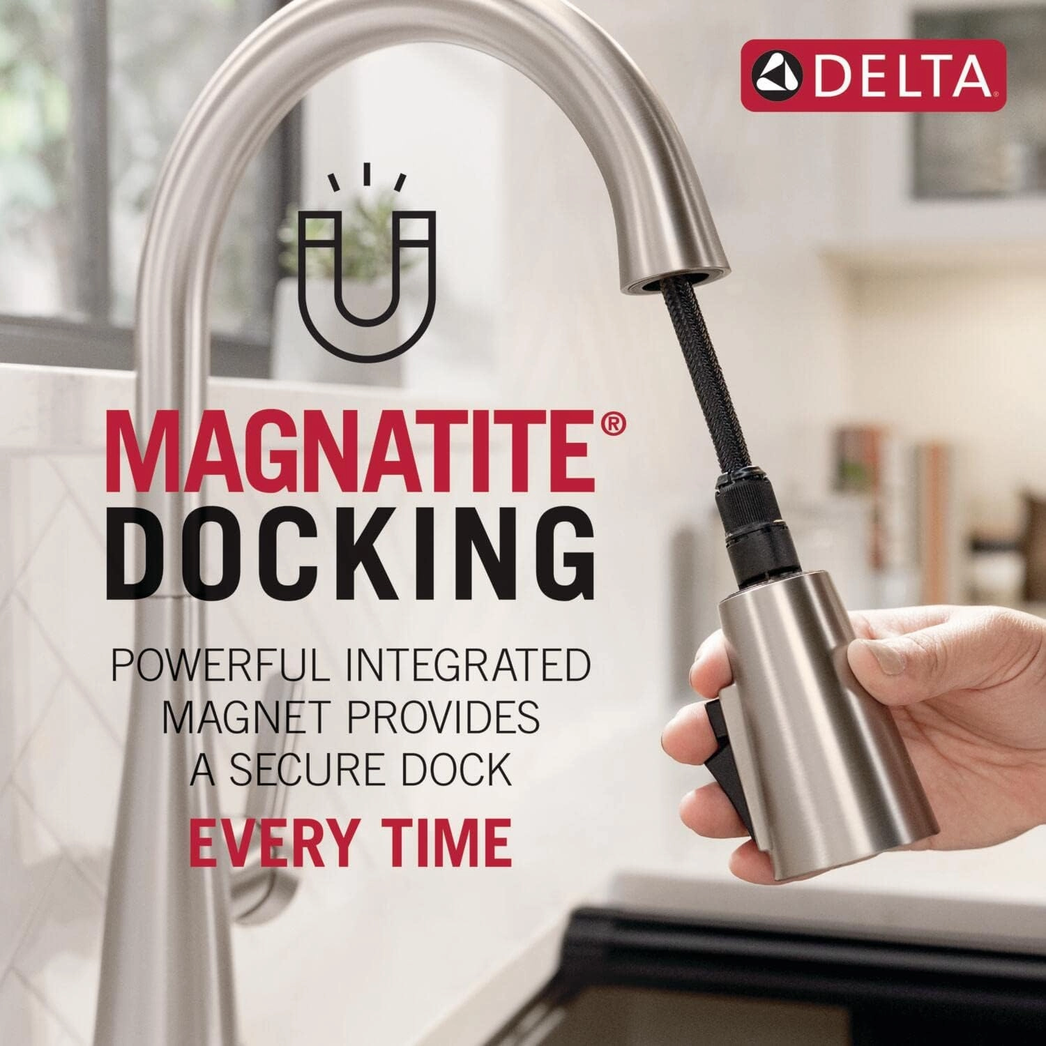 Delta 19867LF Nicoli 1.8 GPM Single Hole Pull Down Kitchen Faucet - Includes Escutcheon - Chrome