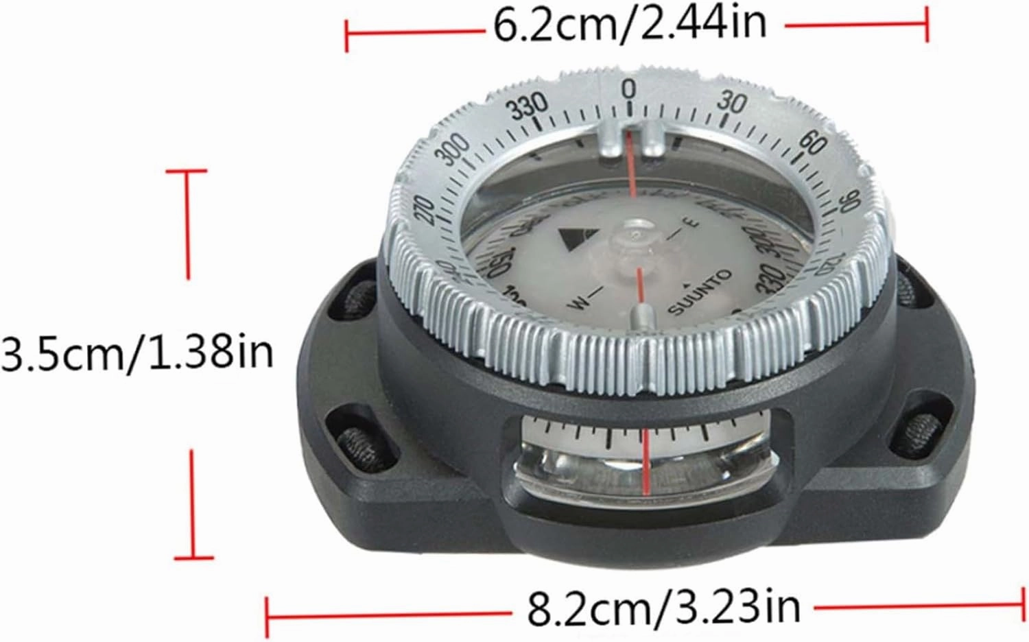 Dive Compass Surfing Luminous Underwater 50m Wrist Compass Night Vision Waterproof Navigation Compass with Bungee Watch Band Compass Diving Compass Compass Wrist Compass