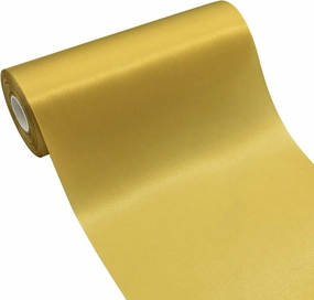Double Face 8 Inch Wide Satin Ribbon 25 Yards Gold Silk Ribbon Spool Perfect for Ceremony Openings Weddings Decoration Chair Sashes Table Hair Car Bows