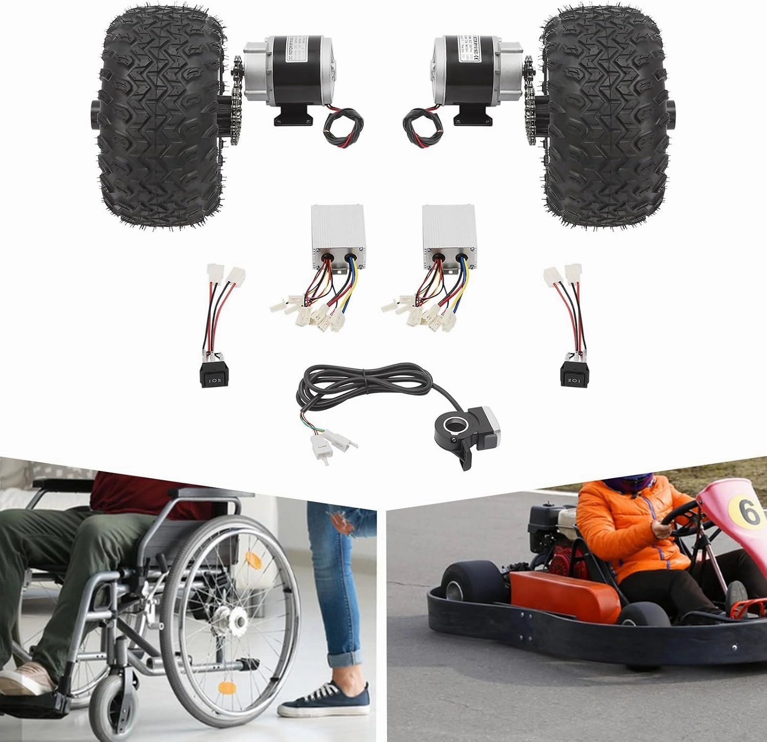 Drive Air Conversion Kit, Double Set for Electrical Beach Kit for Electric Cart