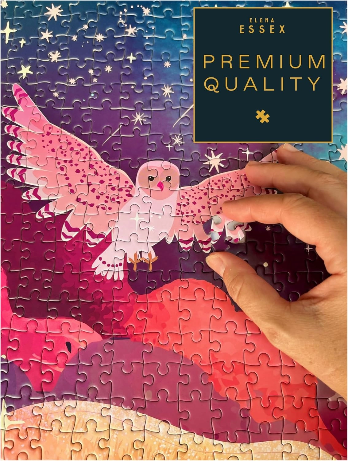 Elena Essex Puzzles for Adults 1000 Pieces - Mother Earth, Rainbow Kingdom, Roar Power (Winter Spirit)