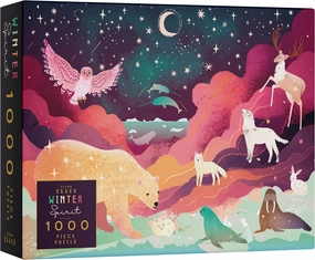 Elena Essex Puzzles for Adults 1000 Pieces - Mother Earth, Rainbow Kingdom, Roar Power (Winter Spirit)
