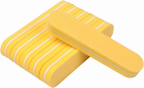 Emery Boards Nail Care kit with Nail File Buffer, 200 Pcs Double-Sided Mini Nail File Blocks Yellow Sponge 100/180