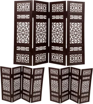 ERINGOGO Dollhouse Screen Pcs Chinese Style Folding Panel Miniature Room Divider Screen Plastic Accessories for Boys and Girls Playroom