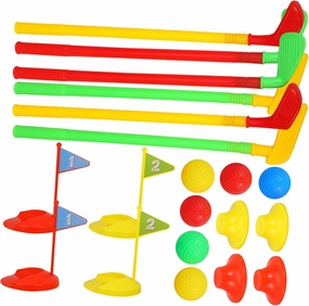 ERINGOGO 2 Sets Golf Outdoor Indoor Playset for Fun Parent Activity Enhances Sports Skills Golfs Kit for Healthy Development Random Color
