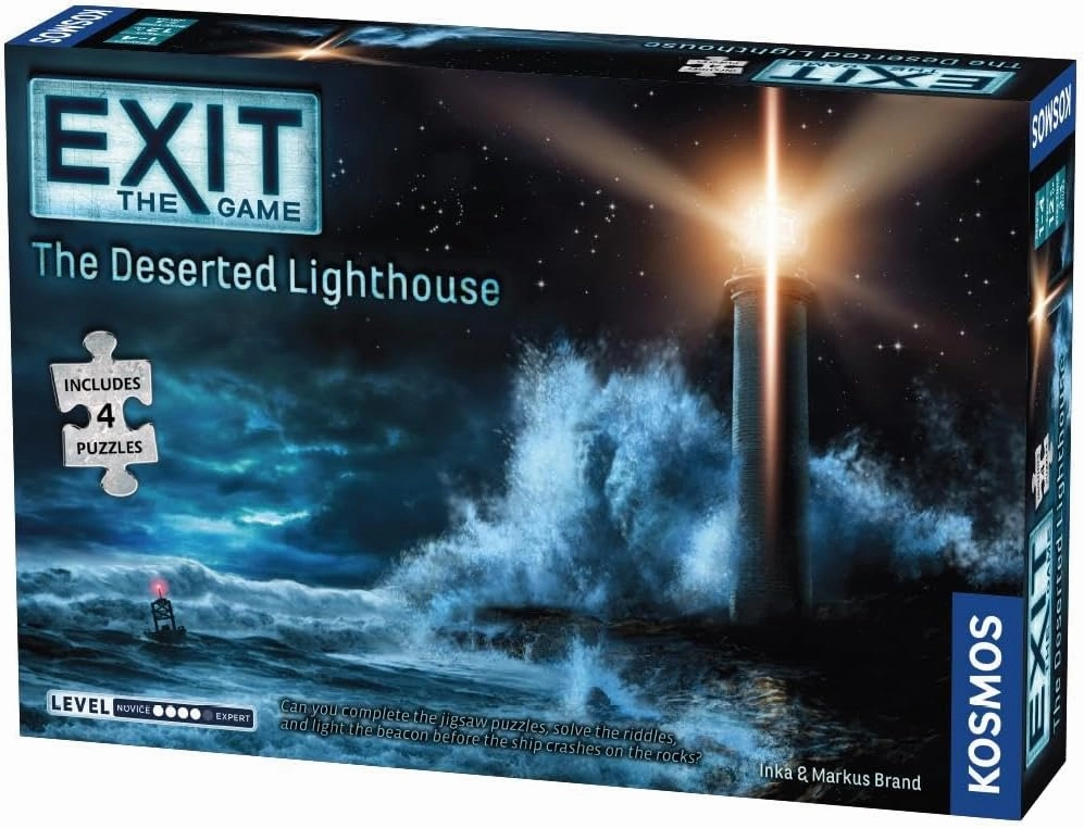 EXIT: The Deserted Lighthouse (With Jigsaw Puzzle) | Exit: The Game - A Kosmos Game | Family-Friendly, Jigsaw Puzzle-Based at-Home Escape Room Experience for 1 to 4 Players, Ages 12 