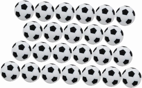 FAVOMOTO 24pcs Soccer Game Mini Tabletop Footballs for Foosball Tables Replacement Accessories for Endless Fun Elegant Design for Gaming