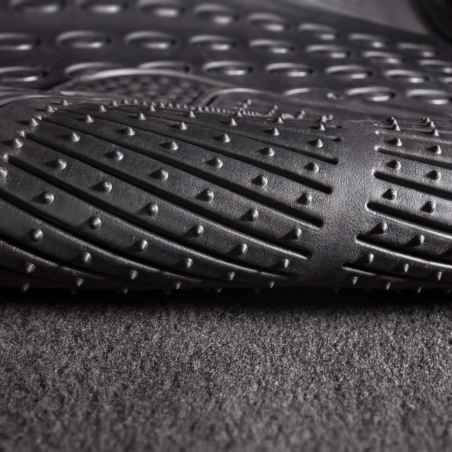 FH Group Car Floor Mats - Heavy-Duty Rubber Floor Mats for Cars, Universal Fit 3 Rows Full Set, Trimmable Automotive Floor Mats, ClimaProof Floor Mats, Floor Mats For SUVs, Truck Floor Mats Black