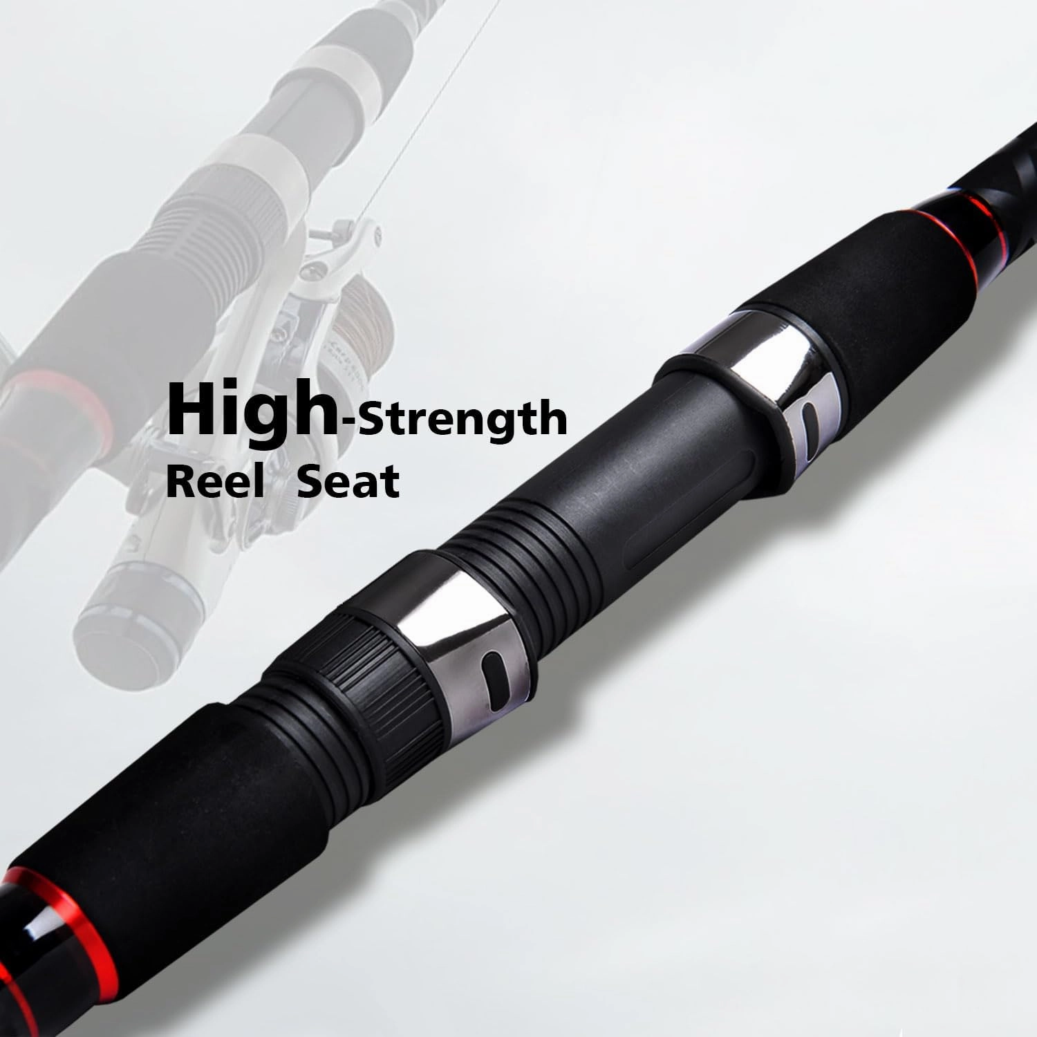 Fiblink Surf Spinning Fishing Rod 2-Piece Graphite Travel Fishing Rod(12 Feet & 10 Feet)