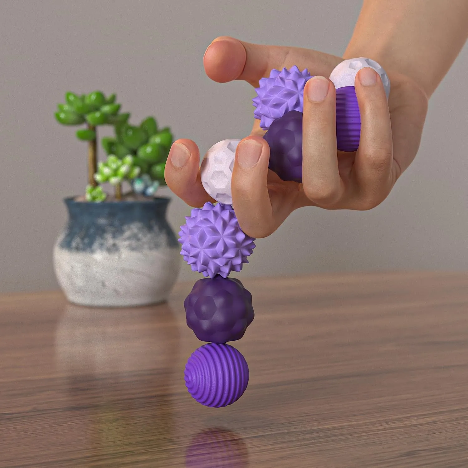 Fidget Magnets Balls Toys, 8Pcs Silicone Sensory Stress Relief Toys for Adults, Teens with Autism, ADHD, Anxiety, Quiet Executive Desk Magnet Ball for Office, Fun Fidget Toys Adults