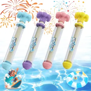 Firework Water Gun,Romantic Fireworks Water Spray Toys,High Pressure Pull-Out Fireworks Water Gun,Suitable for Pool Parties,Beach,Concerts,Festivals,Gatherings,Marriage Proposals.4PC