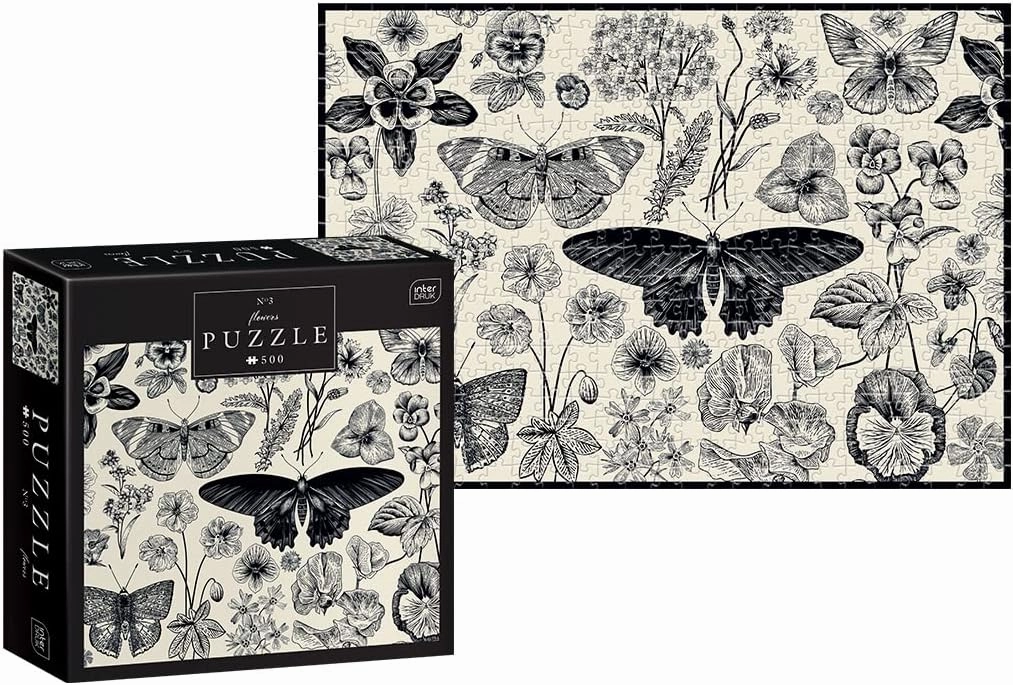 Flowers no. 3-500 Pieces Jigsaw Puzzle for Adults