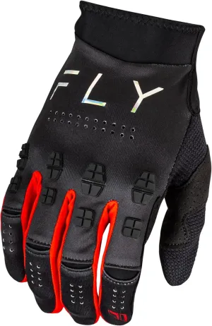 FLY RACING Youth Evolution Gloves (Black/Red, Youth Large)
