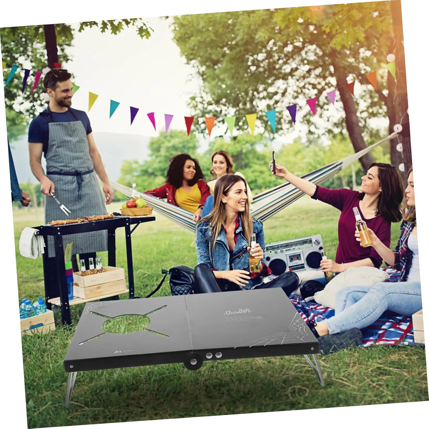 Folding Camping Table Portable Outdoor Picnic Table Compact and Lightweight Design for Easy Setup for Hiking Bbqs and Outdoor Adventures