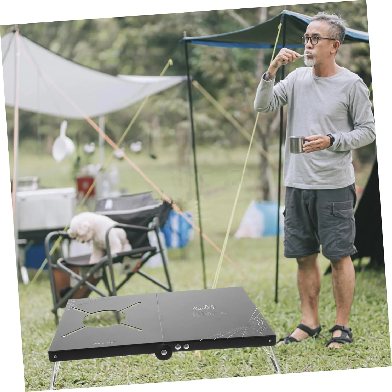 Folding Camping Table Portable Outdoor Picnic Table Compact and Lightweight Design for Easy Setup for Hiking Bbqs and Outdoor Adventures