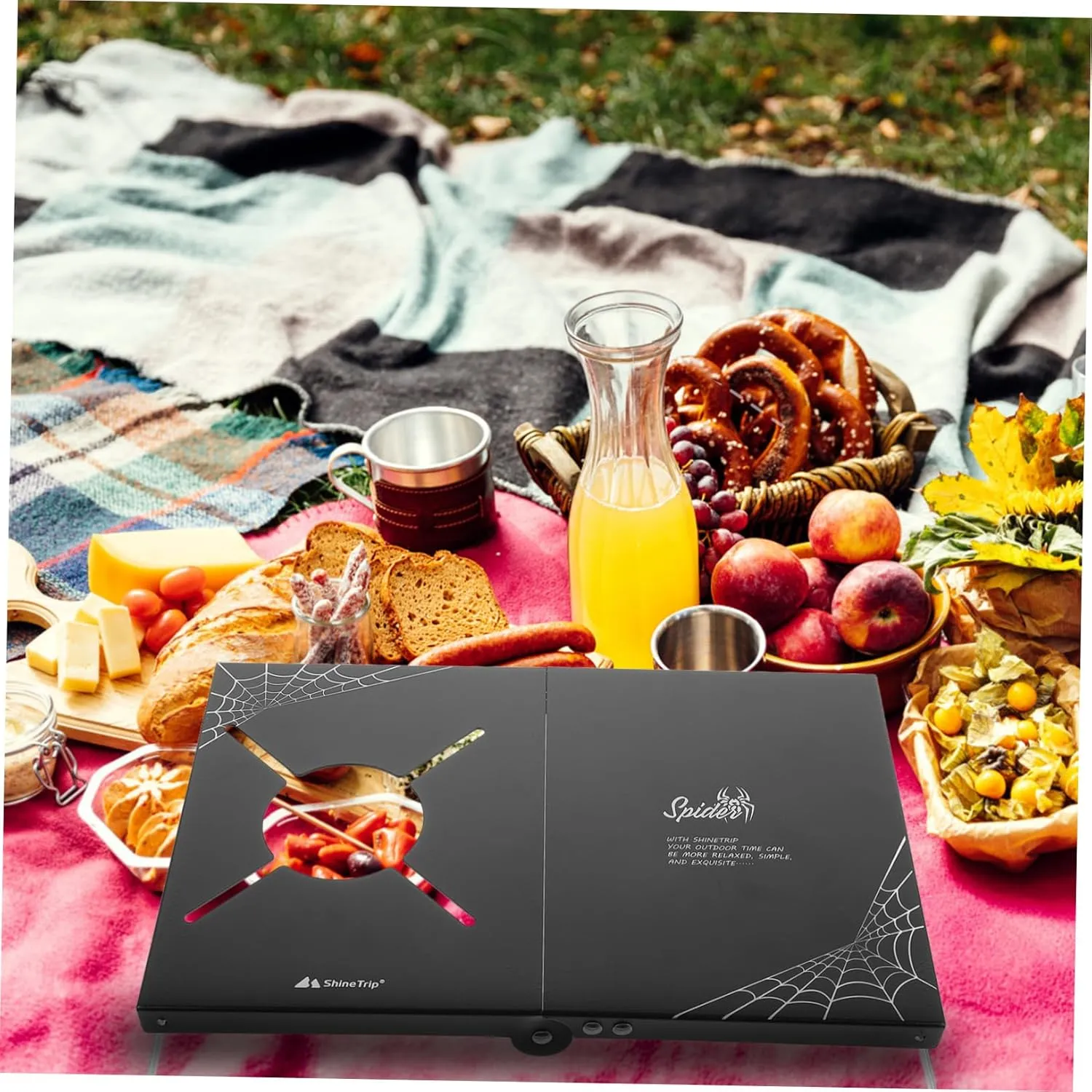 Folding Camping Table Portable Outdoor Picnic Table Compact and Lightweight Design for Easy Setup for Hiking Bbqs and Outdoor Adventures