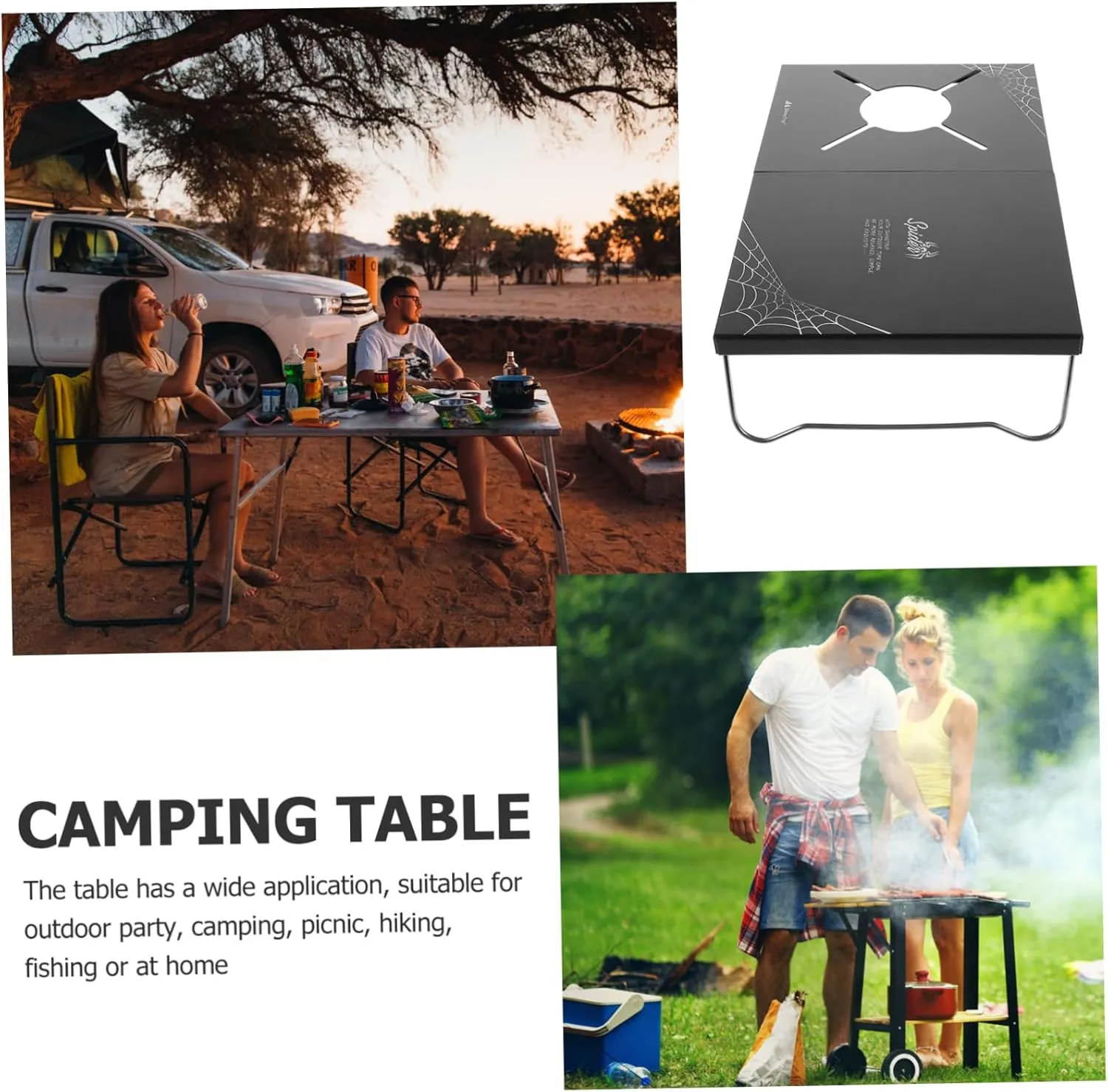 Folding Camping Table Portable Outdoor Picnic Table Compact and Lightweight Design for Easy Setup for Hiking Bbqs and Outdoor Adventures