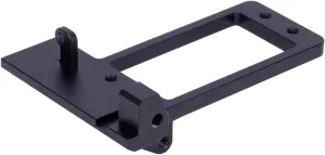 for SCX10 III AR45P for Lcg 1/10 Portal Axle CNC Aluminum Front Axle BAT Servo Mount RC Car Parts Upgrade and Replacement Use RC Car DIY Parts(Black)