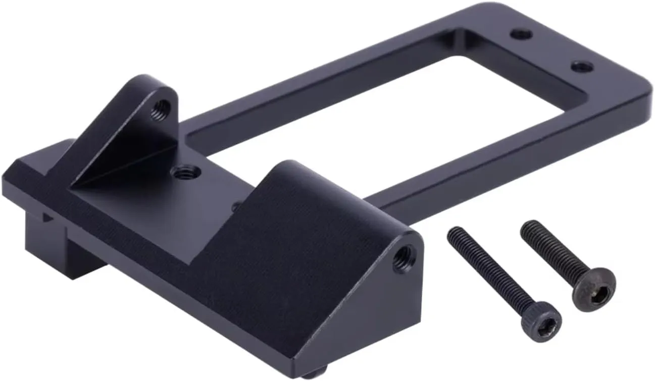 for SCX10 III AR45P for Lcg 1/10 Portal Axle CNC Aluminum Front Axle BAT Servo Mount RC Car Parts Upgrade and Replacement Use RC Car DIY Parts(Black)