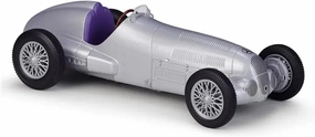 for Mercedes Benz 1937 W125 Silver 1:24 Classic Vintage Car Simulation Alloy Die-Cast Model Hobby Collection Decorations