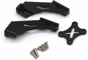 for Wltoys 144001 144010 14016 124008 124010 124017 124019 RC Remote Control Car Metal Upgrade Parts are Wing Bracket Parts RC Car DIY Parts(Black)