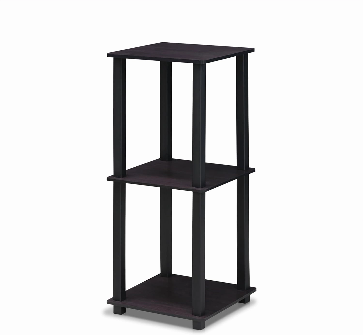 Furinno Simplistic Set of 2 End Table, Dark Walnut
