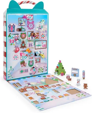Gabby’s Dollhouse, Advent Calendar 2023, 24 Surprise Toys with Figures, Stickers & Dollhouse Accessories, Kids Toys for Girls & Boys Ages 3 