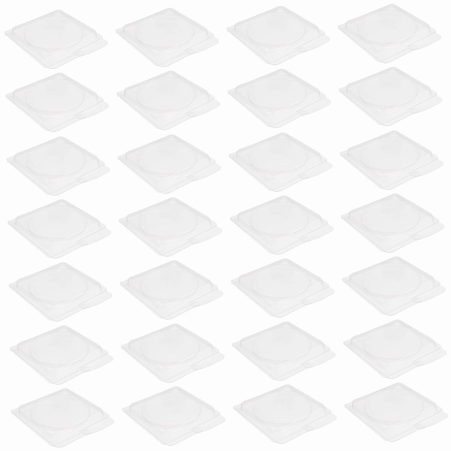 Gatuida 40pcs Transparent DIY Blush Highlighter Boxes Sturdy Eyeshadow for Custom Makeup Projects for Organizing Storing Lipstick Powder Cosmetics