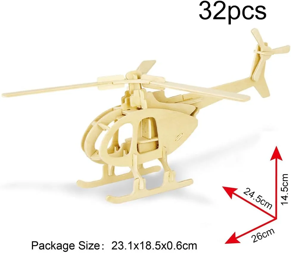 Georgie Porgy 3D Wooden Puzzles, DIY Models Kits for Kids, Dinosaur Animal Airplane Car Woodcraft Construction Toy DIY Projects (Airplanes Off-Road Vehicle Cars Yacht)