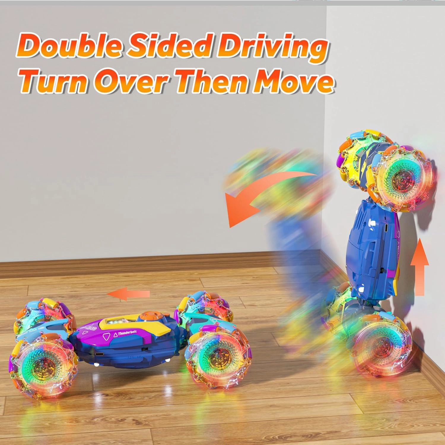 Gesture Sensing RC Stunt Car 360 Rotating 4WD 2.4Ghz RC Car Transform Toy for Boys 4-7 Birthday Present for Age 8-12