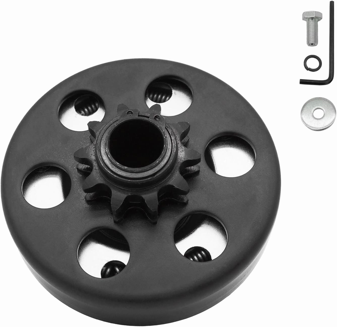 Go Kart Clutch 3/4" Bore 10 Tooth for #40/41/420 Chain, Centrifugal Clutch fit for Predator 212, MiniBike, Go Kart, Lawnmower and Honda GC GX 2-6.5HP Engine Small Engines performance Parts.