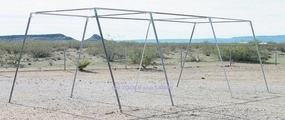 Golden Valley Tools & Tarps 30’ Baseball Softball Slant Leg Trapezoid Batting Pitching Cage - 3/4" Frame Fittings Only - Pipe NOT Included
