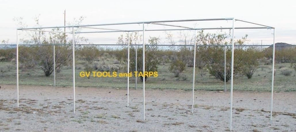 Golden Valley Tools & Tarps 30’ Baseball Softball Straight Leg Batting Pitching Cage - 1" Frame Fittings Only - Pipe NOT Included