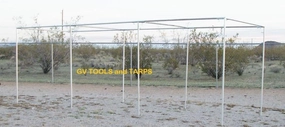Golden Valley Tools & Tarps 30’ Baseball Softball Straight Leg Batting Pitching Cage - 1" Frame Fittings Only - Pipe NOT Included