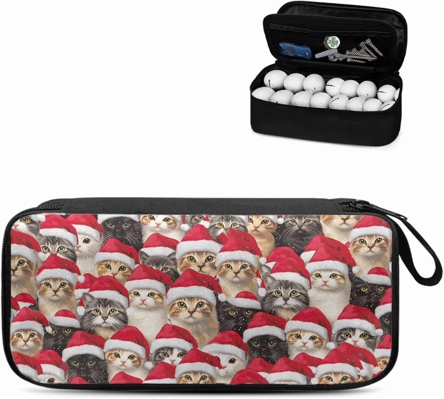 Golf Ball Bag Pouch, Golf Essentials Accessory Bag, Golf Valuables Pouch Golf Gifts for Men Golf Accessories Case Bag