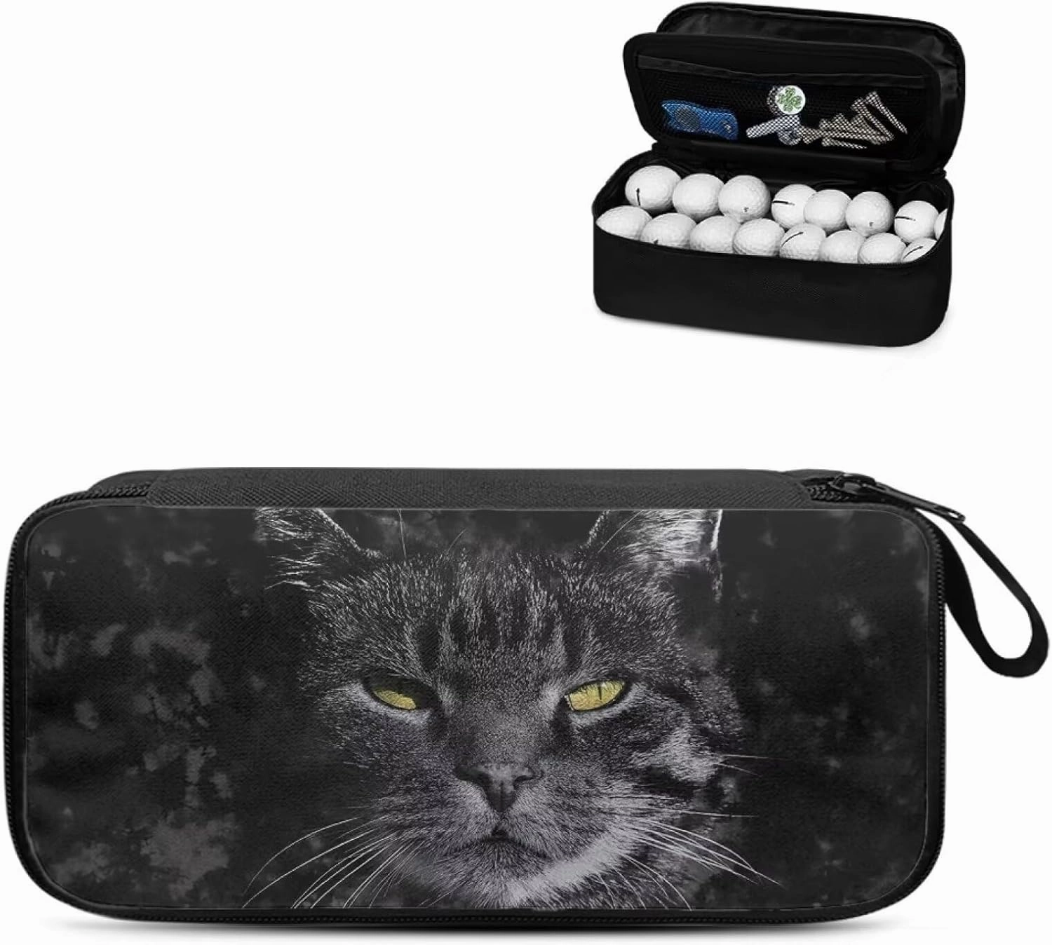 Golf Ball Bag Pouch, Golf Essentials Accessory Bag, Golf Valuables Pouch Golf Gifts for Men Golf Accessories Case Bag