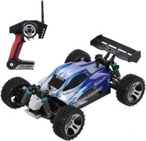 GoolRC WLtoys A959 RC Car, 1:18 Scale 2.4Ghz Remote Control Vehicle Off Road Trucks, 4WD 45KM/H High Speed Racing Buggy Car RTR for Kids, Blue