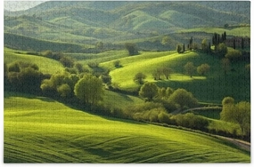 Grassland Jigsaw Puzzles Challenge Games,Home Decoration,Hand Made Puzzles Personalized for Children and Adults Entertainment,1000 Pieces