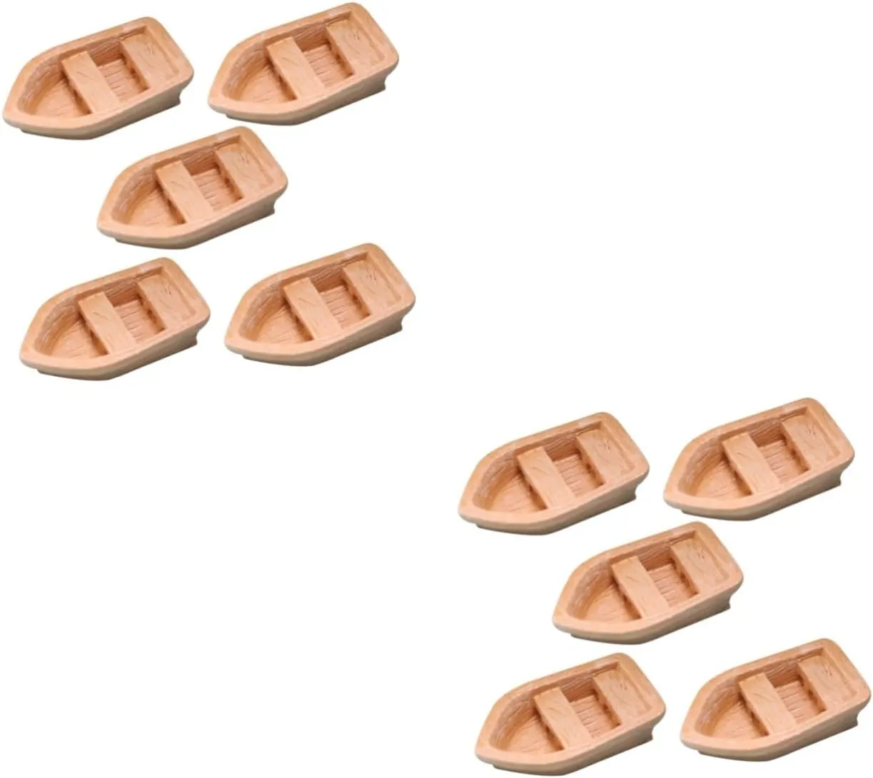 HANABASS 3sets 5pcs Mini Boat Charming Dollhouse Decor for Fairy Gardens Micro Landscapes for Home Decoration Present Giving 5pcs*3