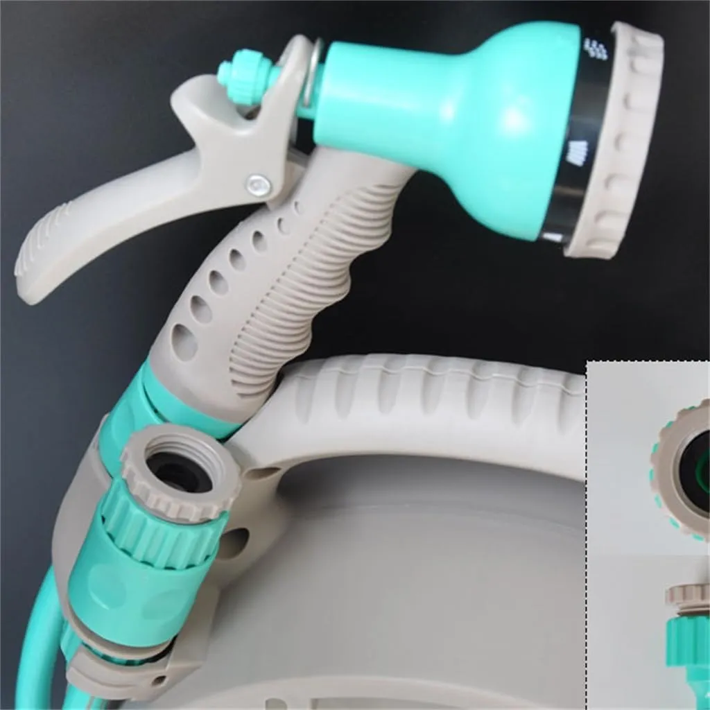 HBJWOV Car Wash Tools Portable Car Wash Water Gun Set Garden Hose Car Mini Hose Organiser