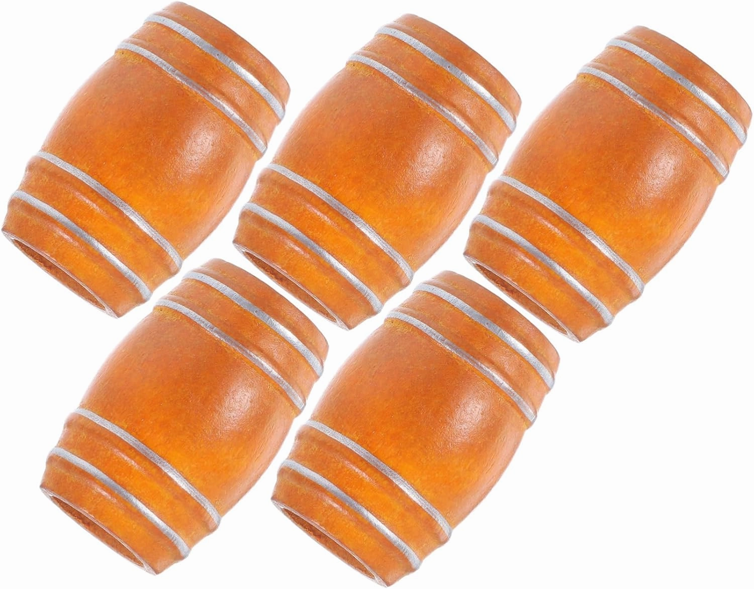 Hemoton Wooden Pickle Barrel,15 Pack Mini Wooden Beer Barrels Mini Barrel Containers Miniature Beer Barrels Dollhouse Bar Accessories for Miniatures, Scale Models, Mini Train Making
