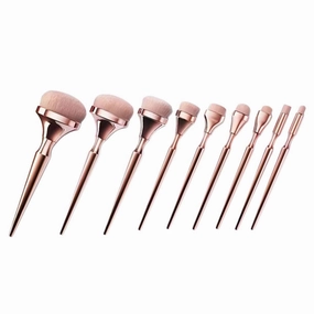 Highlighters Makeup Brush Set 9pcs Mini Brush Set Makeup Tools Perfect for Concealer Foundation
