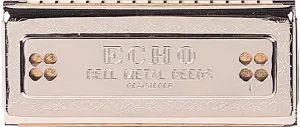 HOHNER C/G Echo 54 Tremolo Harmonica, Stainless steel