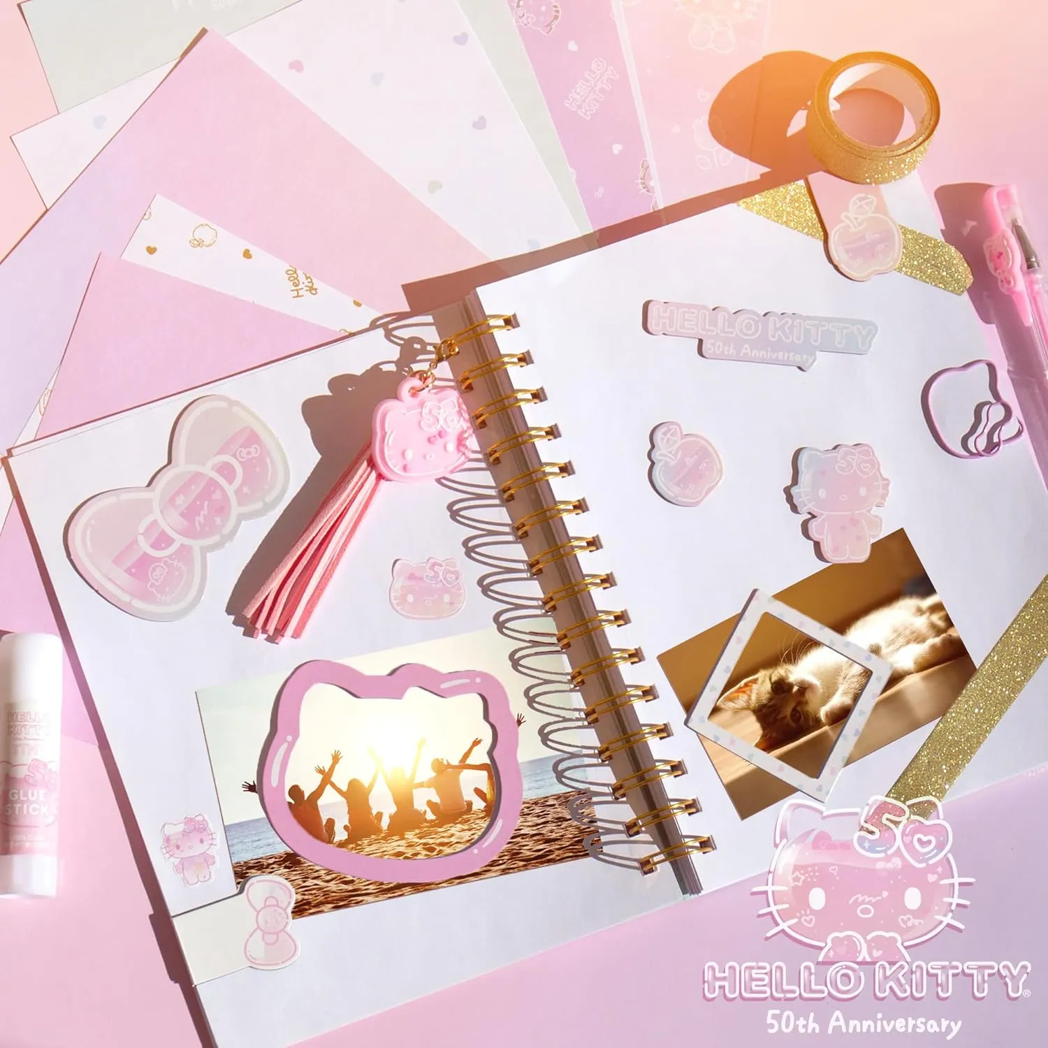 Horizon Group USA Hello Kitty 50th Anniversary DIY Journaling Set