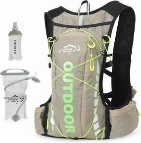 Hydration Pack Backpack，IX INOXTO Running Hydration Vest with 1.5L ( 50 oz) Water Bladder for Men Women，Lightweight Water Backpack for Hiking Cycling Climbing Camping