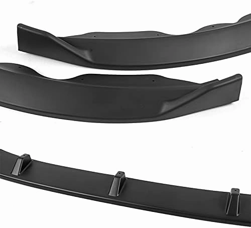 HYPERSPEED Front Bumper Spoiler Lip 3PCS ABS Fit STP-Style for 2013 2014 2015 2016 Ford Fusion Mondeo, Car Mods Accessories, Auto Replacement Parts Assembly, Air Chin Body Kit Splitter (Matte Black)