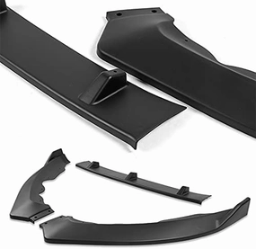 HYPERSPEED Front Bumper Spoiler Lip 3PCS ABS Fit STP-Style for 2013 2014 2015 2016 Ford Fusion Mondeo, Car Mods Accessories, Auto Replacement Parts Assembly, Air Chin Body Kit Splitter (Matte Black)