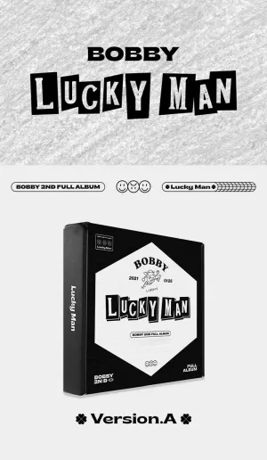 iKON BOBBY [LUCKY MAN] 2nd Full Album [ A   B ] 2 Ver SET. K-POP SEALED TRACKING CODE