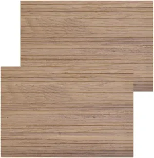 iLAND Dollhouse Flooring 17”x11” 2pcs, Miniature Dollhouse Accessories fit Dollhouse Furniture on 1:12 Scale and 1:6 sacle (Classic Walnut)