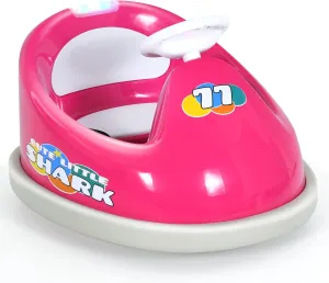 INFANS Kids Ride On Car, 6V Bumper Car Electric Vehicles with 2 Driving Modes, 360 Degree Spin, Remote Control, LED Lights, Music, Bluetooth, Rechargeable Battery Powered Toys (Rose)